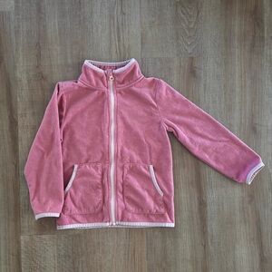 Joe Fresh Pink Fleece Jacket with Subtle Unicorn Print